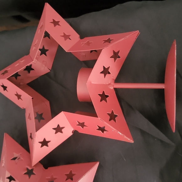 Set of 3 Star Tealight Candle Holders - Picture 2 of 15